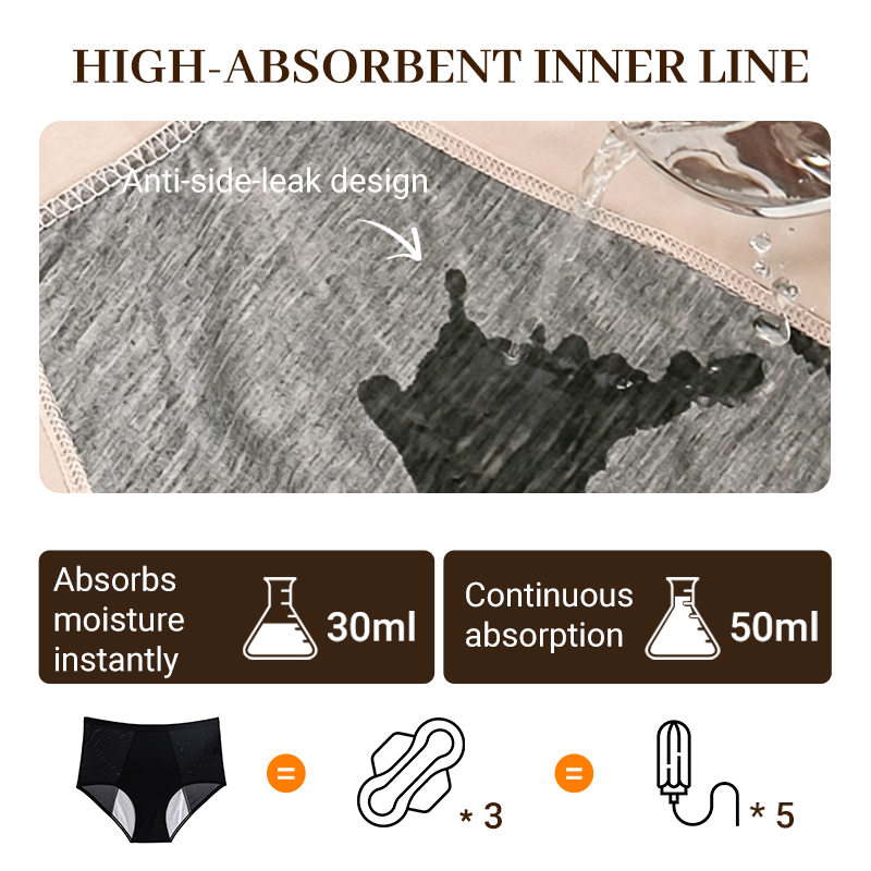 🥳2026 HOT SALE🥳💞50K+ SOLD!🛡️💧 50% OFF! High-Waisted Leak Proof Panties – Full coverage, no leaks. Soft & breathable, all-day confidence. 👙✨