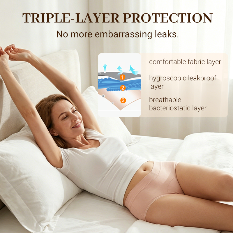 🥳2026 HOT SALE🥳💞50K+ SOLD!🛡️💧 50% OFF! High-Waisted Leak Proof Panties – Full coverage, no leaks. Soft & breathable, all-day confidence. 👙✨