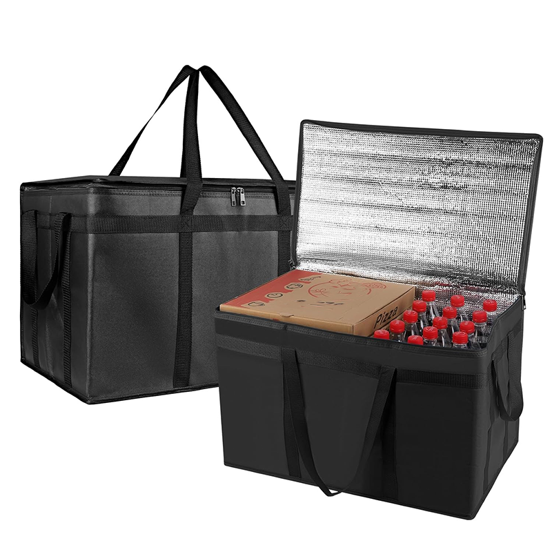 🛵 Large Insulated Food Delivery Bag Triple-Layer Thermal Protection Water-Resistant Exterior 🍕 Easy-Clean Foil Lining Heavy-Duty Straps 50% OFF Today
