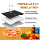 🛵 Large Insulated Food Delivery Bag Triple-Layer Thermal Protection Water-Resistant Exterior 🍕 Easy-Clean Foil Lining Heavy-Duty Straps 50% OFF Today