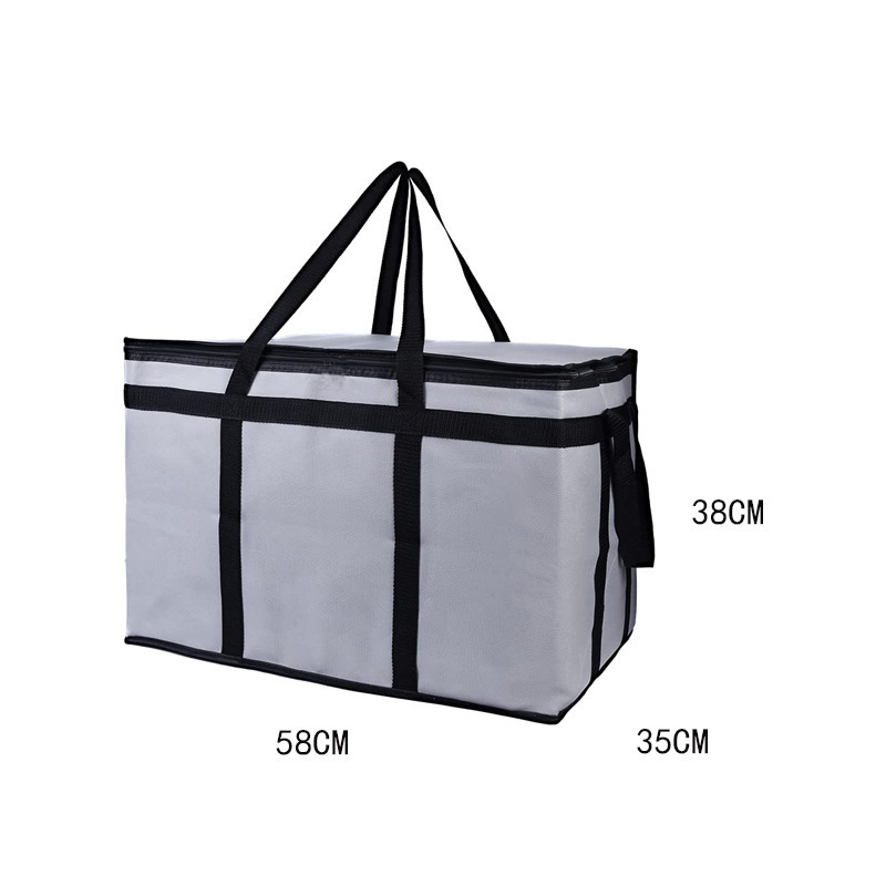 🛵 Large Insulated Food Delivery Bag Triple-Layer Thermal Protection Water-Resistant Exterior 🍕 Easy-Clean Foil Lining Heavy-Duty Straps 50% OFF Today