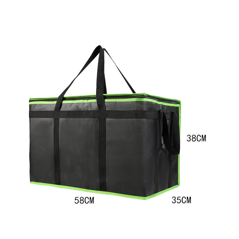 🛵 Large Insulated Food Delivery Bag Triple-Layer Thermal Protection Water-Resistant Exterior 🍕 Easy-Clean Foil Lining Heavy-Duty Straps 50% OFF Today