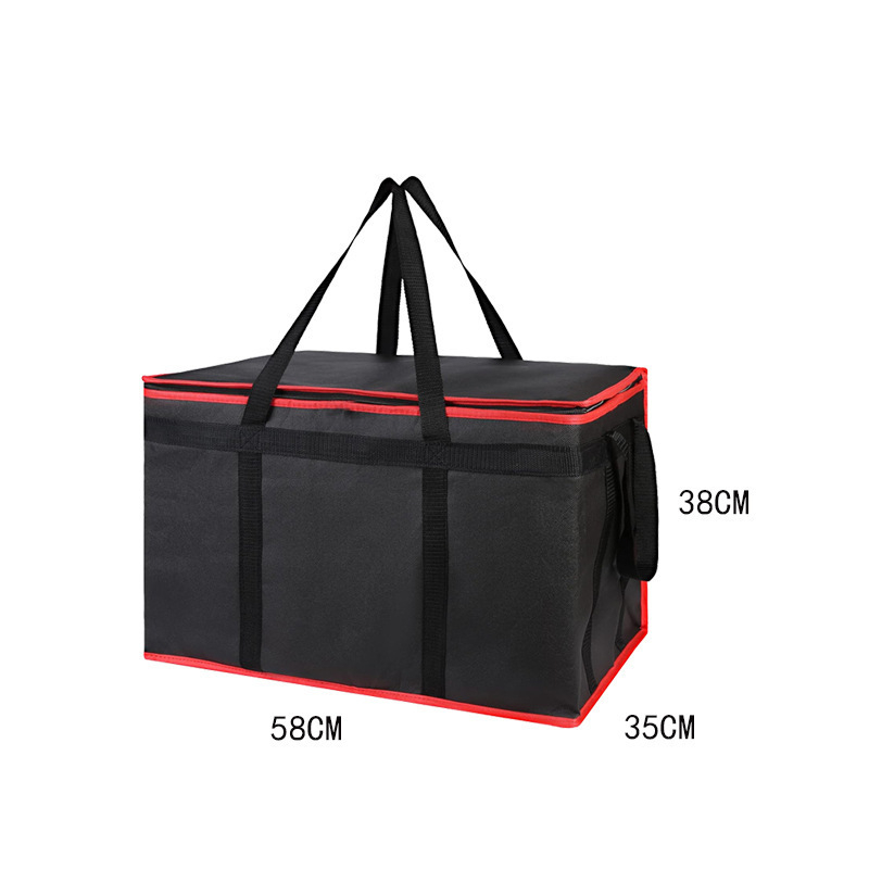 🛵 Large Insulated Food Delivery Bag Triple-Layer Thermal Protection Water-Resistant Exterior 🍕 Easy-Clean Foil Lining Heavy-Duty Straps 50% OFF Today