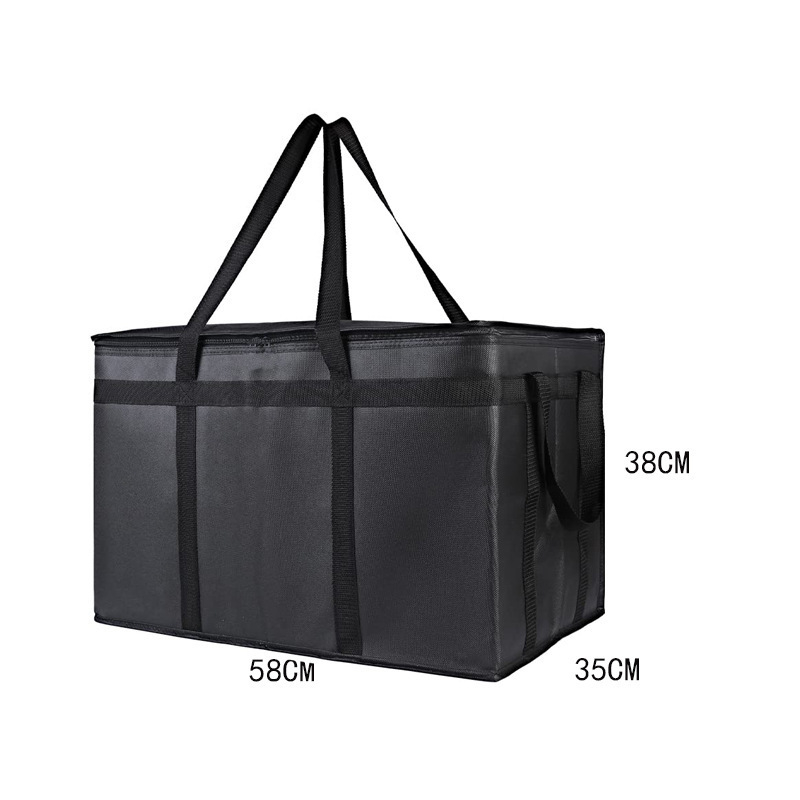 🛵 Large Insulated Food Delivery Bag Triple-Layer Thermal Protection Water-Resistant Exterior 🍕 Easy-Clean Foil Lining Heavy-Duty Straps 50% OFF Today