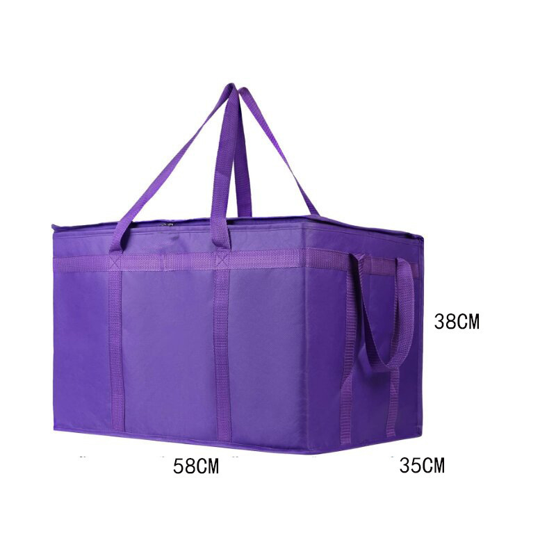 🛵 Large Insulated Food Delivery Bag Triple-Layer Thermal Protection Water-Resistant Exterior 🍕 Easy-Clean Foil Lining Heavy-Duty Straps 50% OFF Today