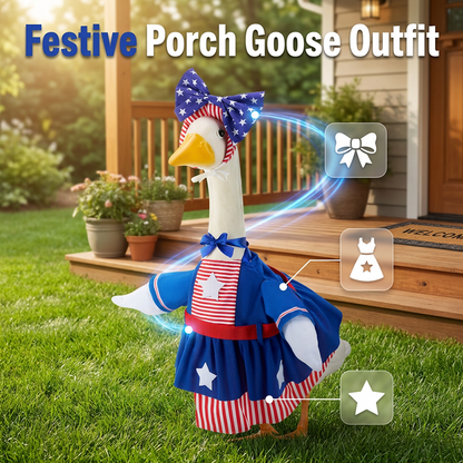 😆Festive Porch Goose Outfit