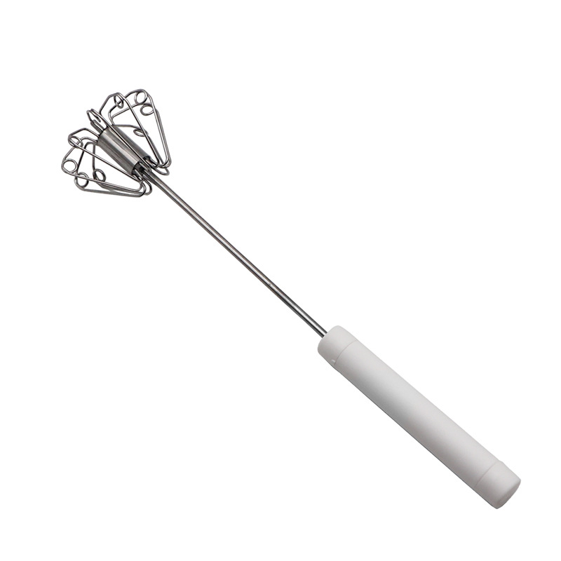 🔥LAST DAY SALE - 50% OFF🔥Stainless Steel Semi-Automatic Hand Egg Beater