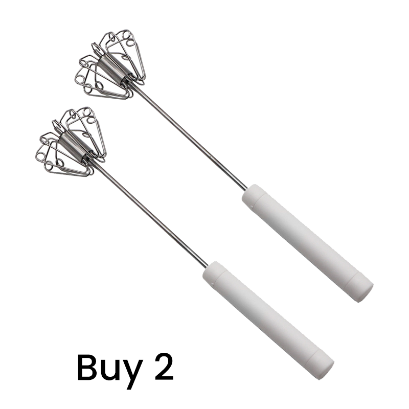 🔥LAST DAY SALE - 50% OFF🔥Stainless Steel Semi-Automatic Hand Egg Beater