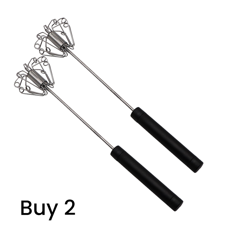 🔥LAST DAY SALE - 50% OFF🔥Stainless Steel Semi-Automatic Hand Egg Beater