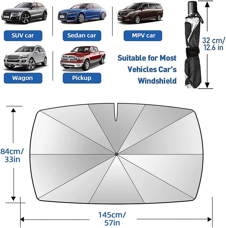 🌞 50% off 🌈 Foldable car sun shade for the windshield