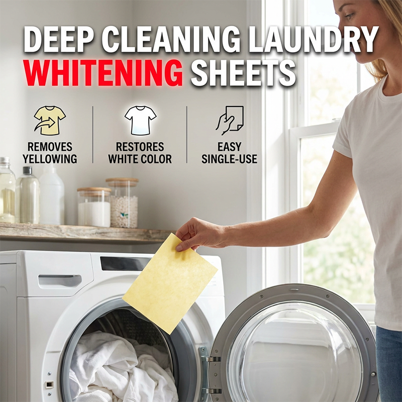 [🔥BUY 1 FREE 1]Deep Cleaning Laundry Whitening /Blacking Sheets