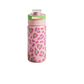 Leopard Print Insulated Water Bottle with Dual-Drinking Lid