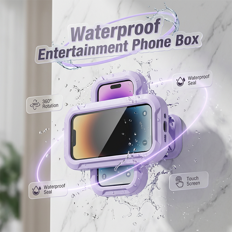 Waterproof Touchscreen Phone Box for Bathroom