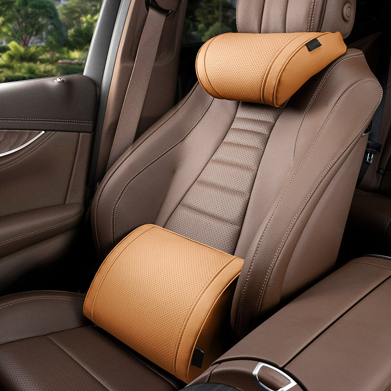 💺 Cool Mesh, Firm Support – Ergonomic Car Seat Cushion Set. Corrects Posture, Relieves Sciatica. Free UK Delivery