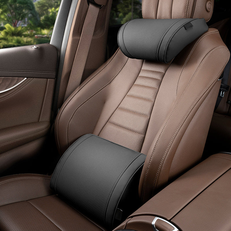 💺 Cool Mesh, Firm Support – Ergonomic Car Seat Cushion Set. Corrects Posture, Relieves Sciatica. Free UK Delivery