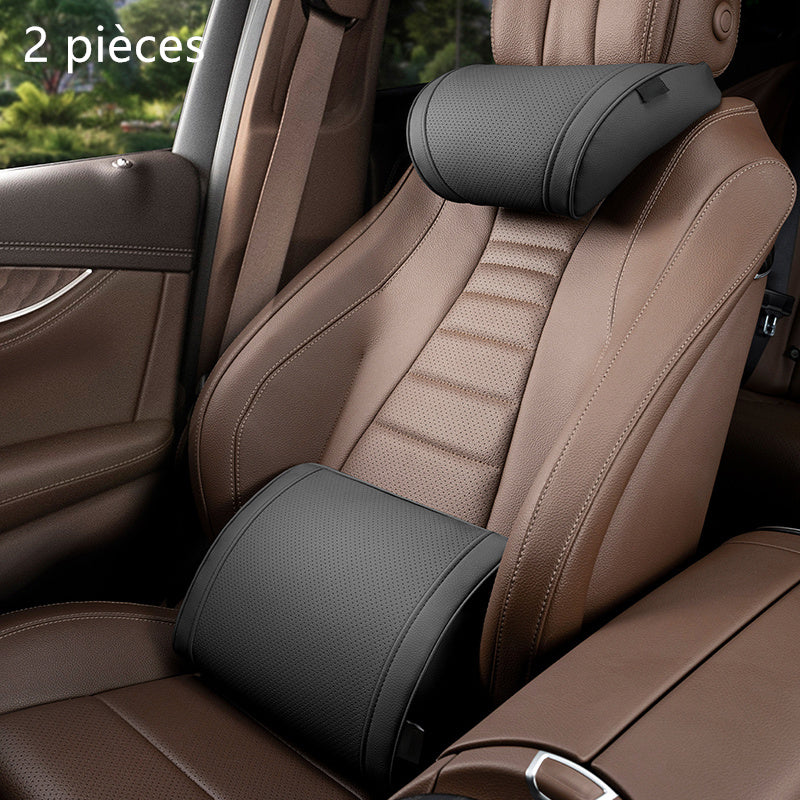 💺 Cool Mesh, Firm Support – Ergonomic Car Seat Cushion Set. Corrects Posture, Relieves Sciatica. Free UK Delivery