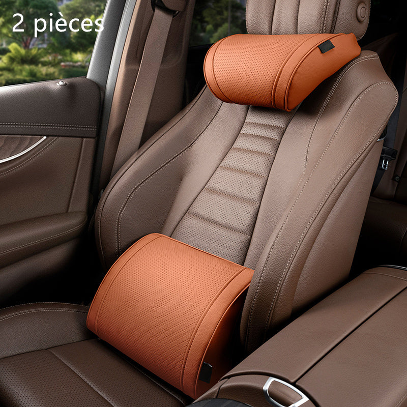 💺 Cool Mesh, Firm Support – Ergonomic Car Seat Cushion Set. Corrects Posture, Relieves Sciatica. Free UK Delivery