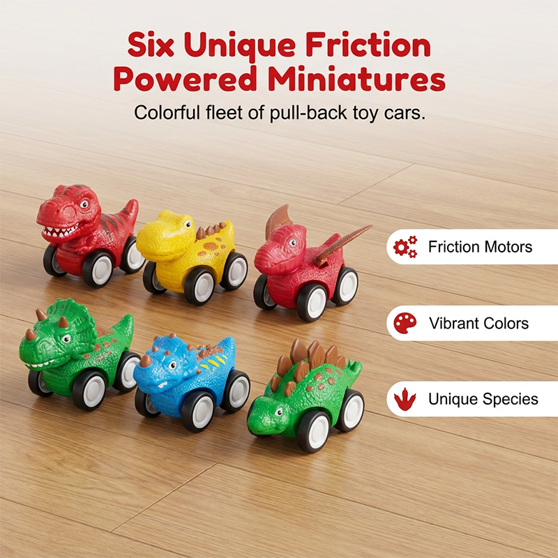 🚛Double-Decker Dinosaur Transport Truck Toy