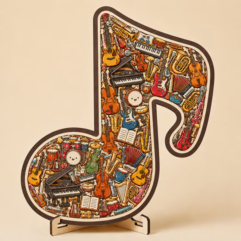 ⌛Limited-time offer🎶Wooden Musical Note Jigsaw Puzzle🧩