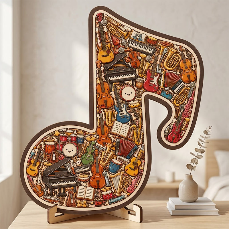 ⌛Limited-time offer🎶Wooden Musical Note Jigsaw Puzzle🧩