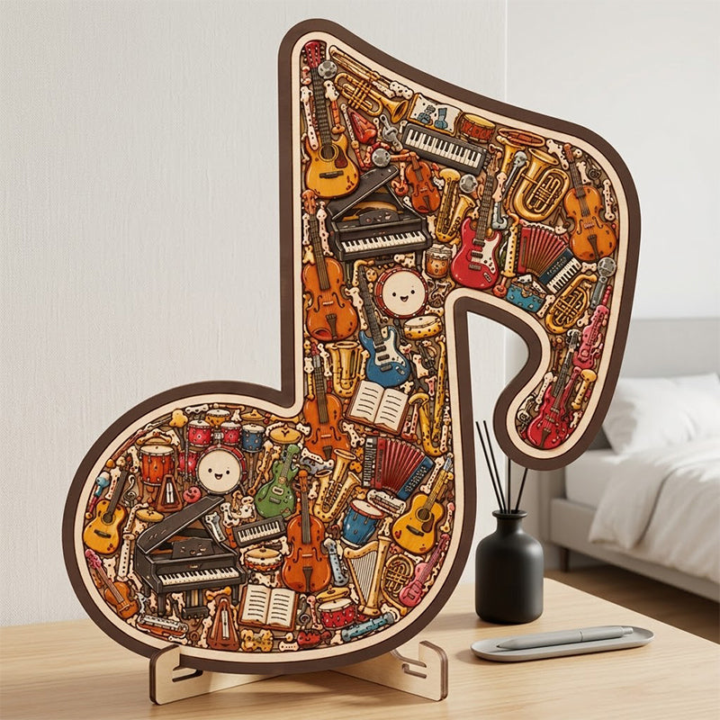 ⌛Limited-time offer🎶Wooden Musical Note Jigsaw Puzzle🧩