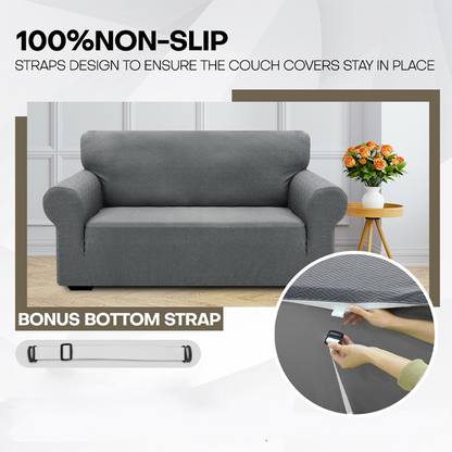 [📦Free Shipping] High Stretch Jacquard Sofa Cover with Non-Slip Straps