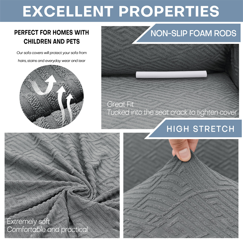 [📦Free Shipping] High Stretch Jacquard Sofa Cover with Non-Slip Straps