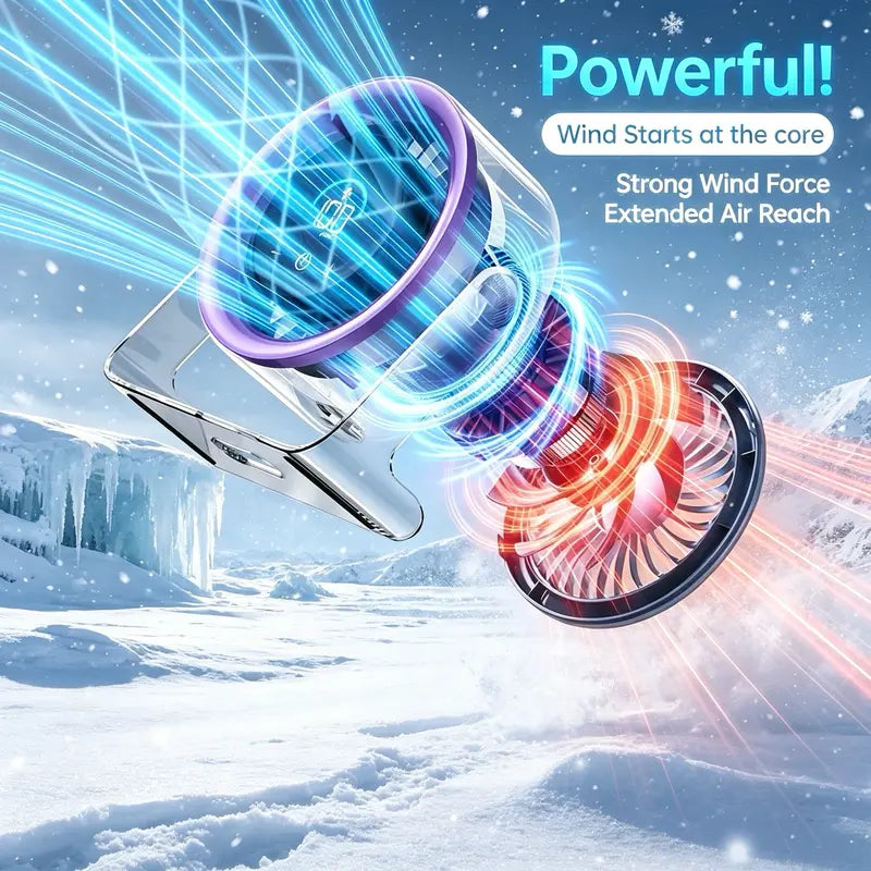 📢📢50% OFF !! ❄️ HIGH-SPEED DESKTOP FAN WITH TEC COOLING — Instant Thermoelectric Chill | Adjustable Speeds | Portable Design 🌬️