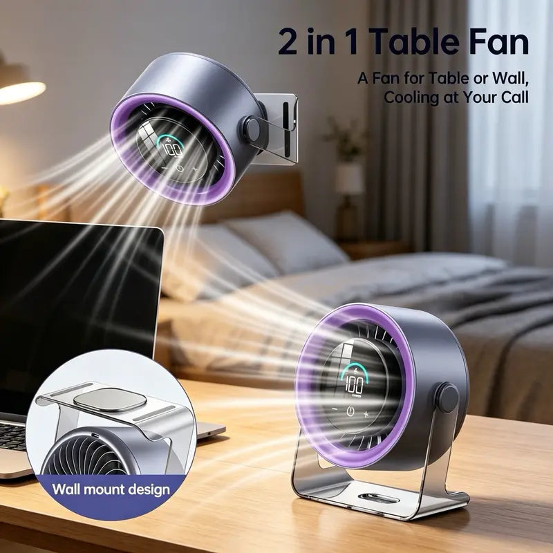 📢📢50% OFF !! ❄️ HIGH-SPEED DESKTOP FAN WITH TEC COOLING — Instant Thermoelectric Chill | Adjustable Speeds | Portable Design 🌬️