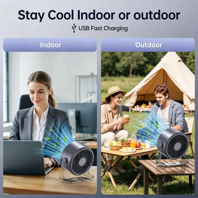 📢📢50% OFF !! ❄️ HIGH-SPEED DESKTOP FAN WITH TEC COOLING — Instant Thermoelectric Chill | Adjustable Speeds | Portable Design 🌬️
