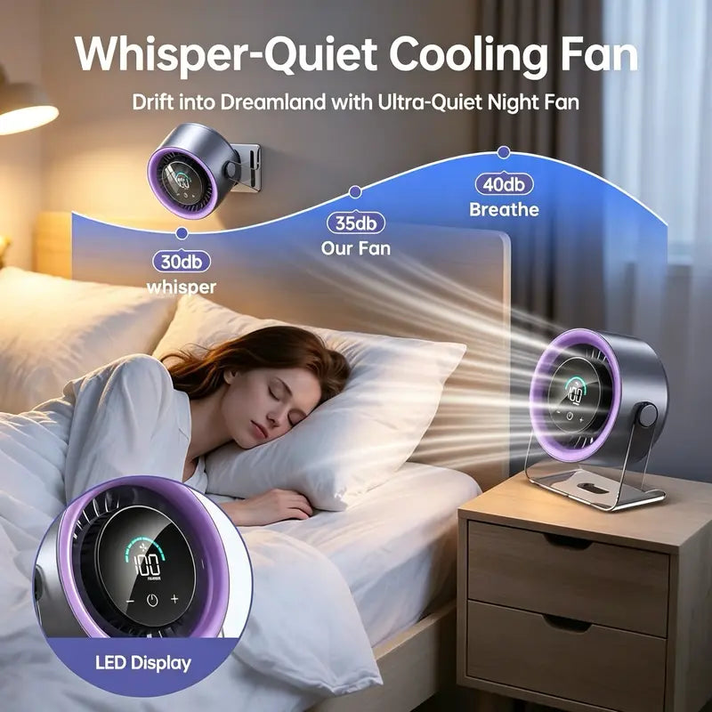 📢📢50% OFF !! ❄️ HIGH-SPEED DESKTOP FAN WITH TEC COOLING — Instant Thermoelectric Chill | Adjustable Speeds | Portable Design 🌬️