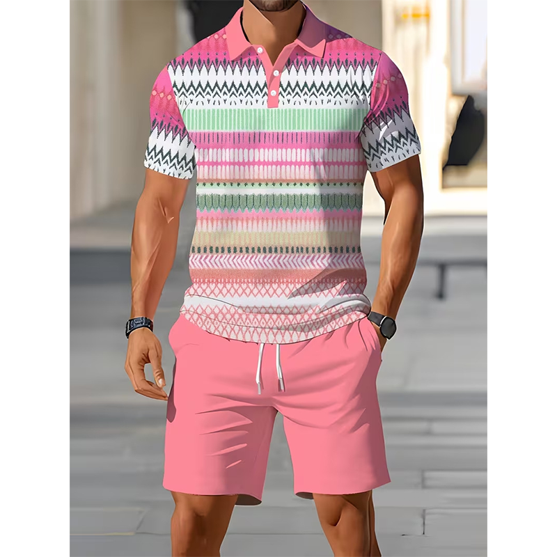 ☀️ 50% Off  Men's Two-Piece Shirt and Shorts Set – Summer Special