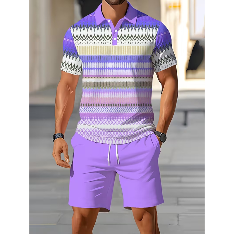 ☀️ 50% Off  Men's Two-Piece Shirt and Shorts Set – Summer Special