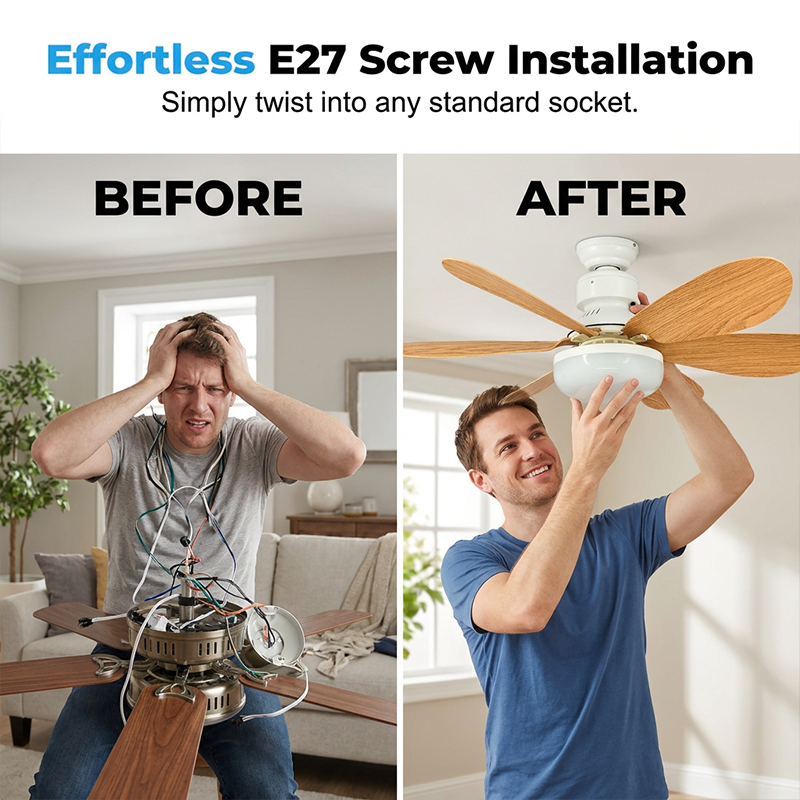 2-in-1 Smart Ceiling Fan Light
