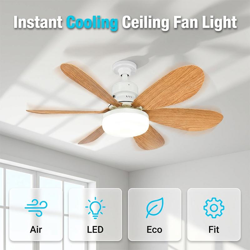 2-in-1 Smart Ceiling Fan Light