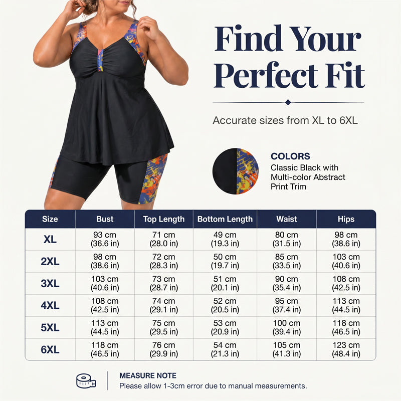 🎁2026 New Arrivals 57% OFF💥Women's Plus Size Flowy Tankini Set – Relaxed top, matching shorts & confident coverage – Perfect for poolside comfort & style ✨