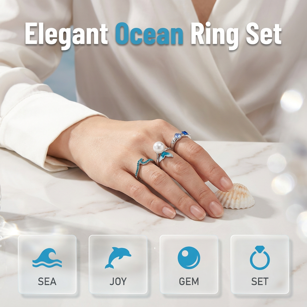 Adjustable Tail Ring Marine Jewelry