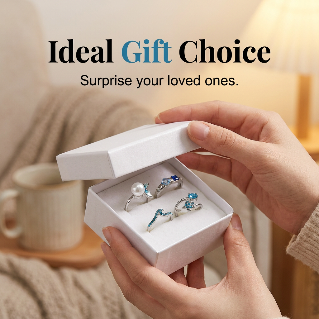 Adjustable Tail Ring Marine Jewelry