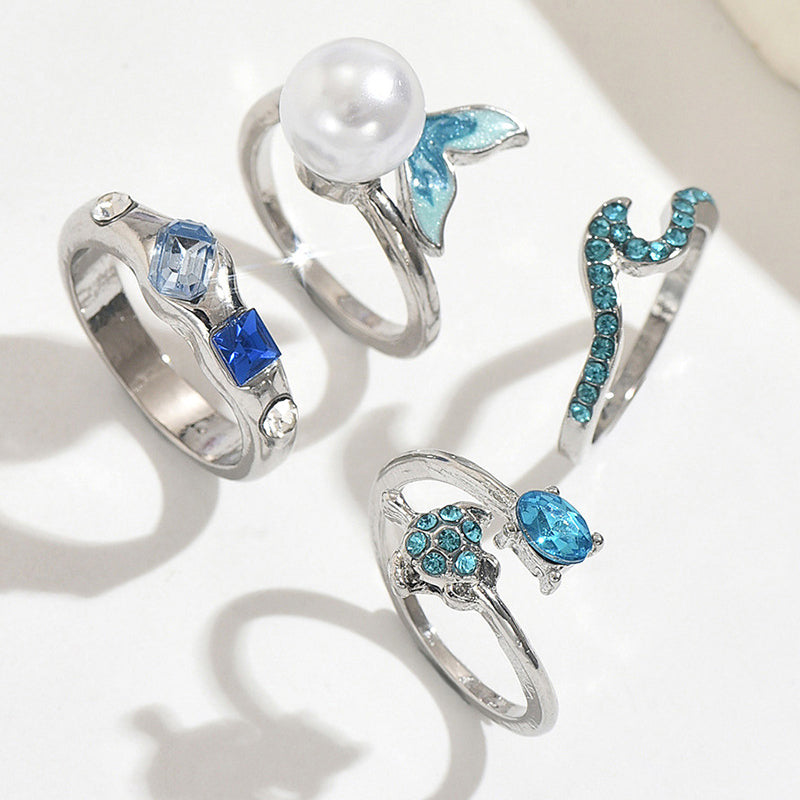 Adjustable Tail Ring Marine Jewelry