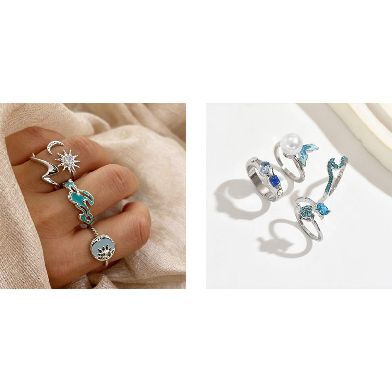 Adjustable Tail Ring Marine Jewelry