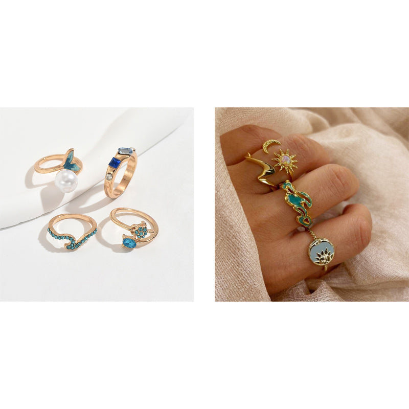 Adjustable Tail Ring Marine Jewelry