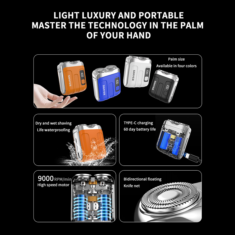 🪒 53% OFF NOW!🔥 Portable Mini Electric Shaver for Men