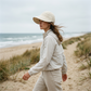 ✨Women’s UPF 50+ Elegant Foldable Sun Hat – Wide-Brim Cotton Bucket Hat with Neck Flap & Adjustable Strap 🌞🇬🇧 | Packable, Breathable & Beach-Ready