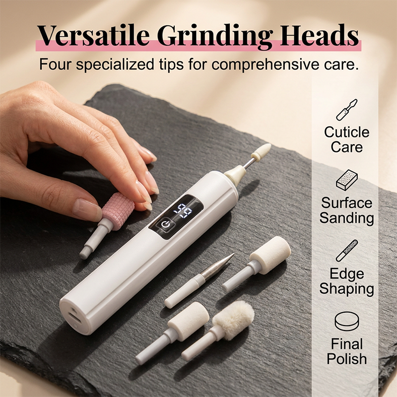 🥳2026 HOT SALE🥳💞50K+ SOLD!💅✨ 47% OFF! Professional Electric Nail Polisher – Smooths thick nails, 99-speed display. Multiple heads for shaping & buffing. Salon at home! 🌟💎