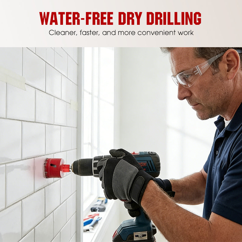 📢📢47% OFF !! ⏰Professional Dry Drilling Hole Saw Kit (6-35mm)