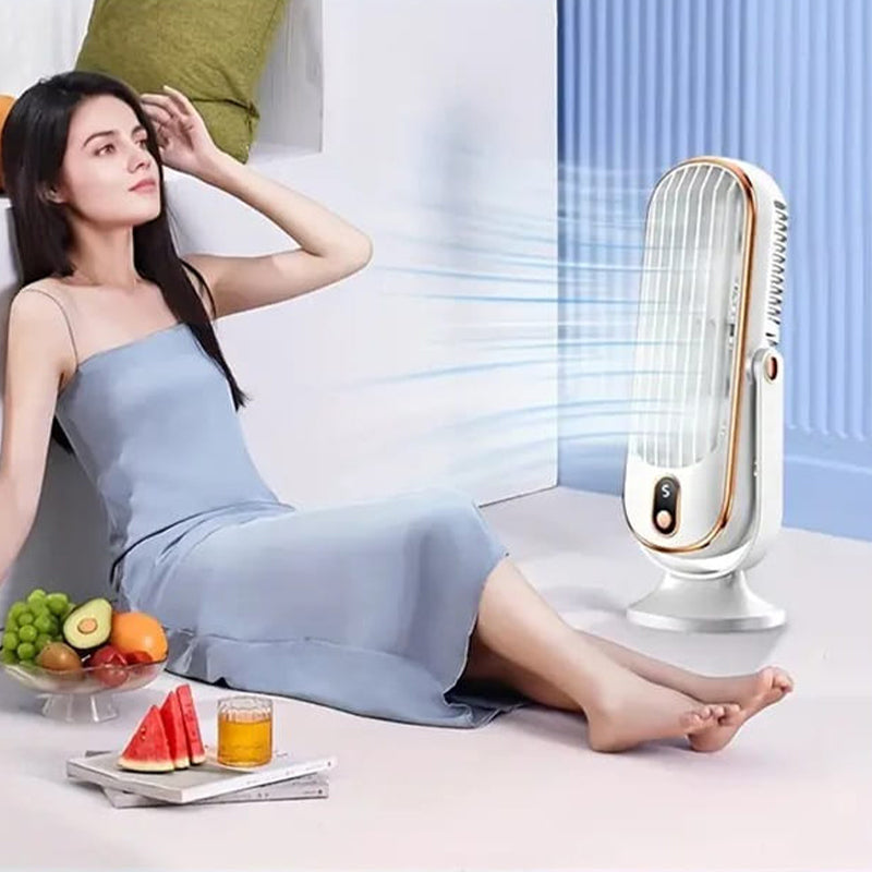 🥳2026 HOT SALE🥳💞50K+ SOLD!💨🌙 50% OFF! Portable Table Fan – 5 speeds, ultra‑quiet, gentle breeze. Perfect for bedroom or office. Stay cool without noise! 😴✨