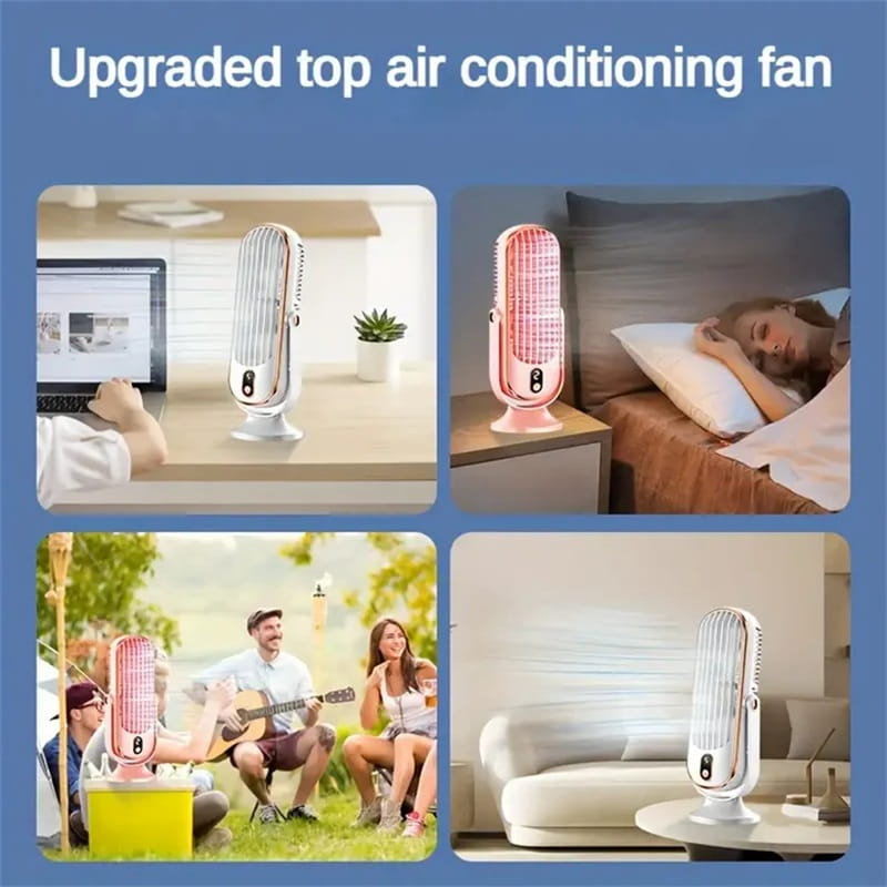 🥳2026 HOT SALE🥳💞50K+ SOLD!💨🌙 50% OFF! Portable Table Fan – 5 speeds, ultra‑quiet, gentle breeze. Perfect for bedroom or office. Stay cool without noise! 😴✨
