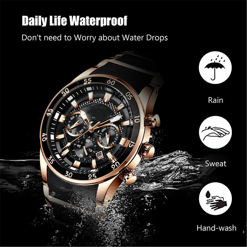 🔥50% OFF!✈️Free Shipping⌚ Men's Waterproof Multifunctional Quartz Watch