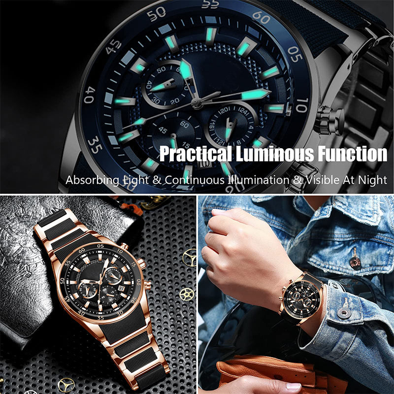 🔥50% OFF!✈️Free Shipping⌚ Men's Waterproof Multifunctional Quartz Watch