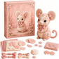 🎀49% OFF🎁Pink Enchanted Forest DIY Felt Patchwork Kit